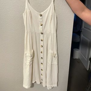 White RipCurl Size Large Dress